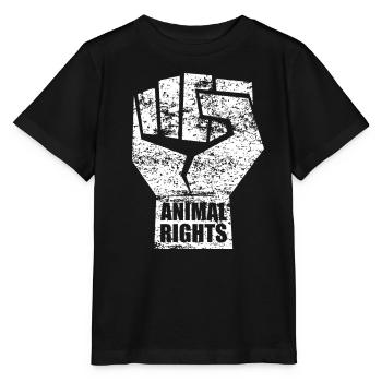 ANIMAL RIGHTS VEGAN - Stanley/Stella MINI CREATOR Kids’ T-Shirt - black - Front - Mikhail (115cm)