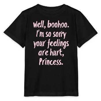 Pinkes Spruchdesign: Sorry Princess Supernatural - Stanley/Stella Kinder T-Shirt MINI CREATOR  - Schwarz - Vorne - Mikhail (115cm)
