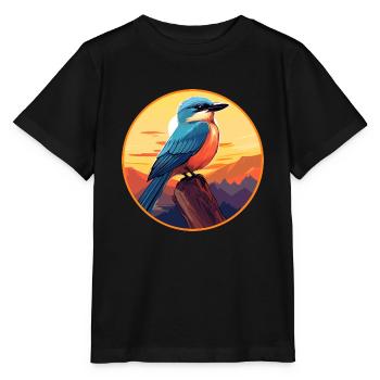 Jay Vogel Buntes Aquarell Cartoon Kawaii Tier - Stanley/Stella Kinder T-Shirt MINI CREATOR  - Schwarz - Vorne - Mikhail (115cm)