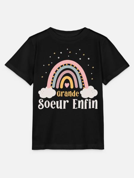 Ätere Schwester Große Schwester - Stanley/Stella Kinder T-Shirt MINI CREATOR - Schwarz
