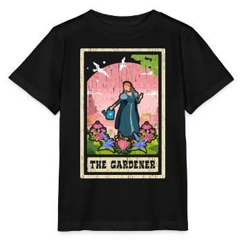 Der Gärtner Tarotkarte Schamane Wahrsagerei - Stanley/Stella Kinder T-Shirt MINI CREATOR  - Schwarz - Vorne - Mikhail (115cm)