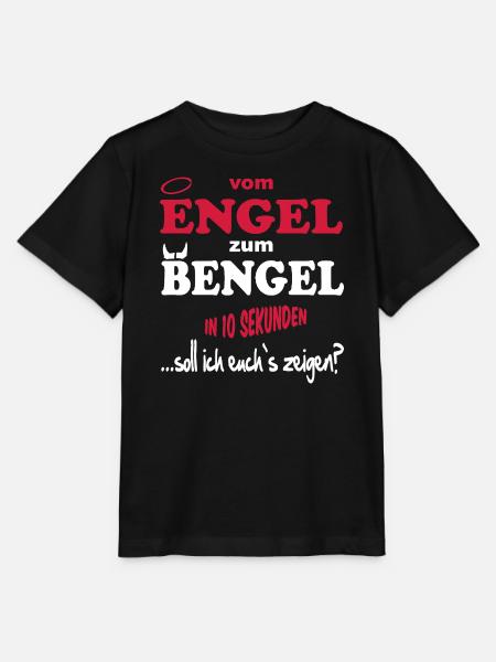Engel Bengel Teufel Baby Kinder - Stanley/Stella Kinder T-Shirt MINI CREATOR  - Schwarz