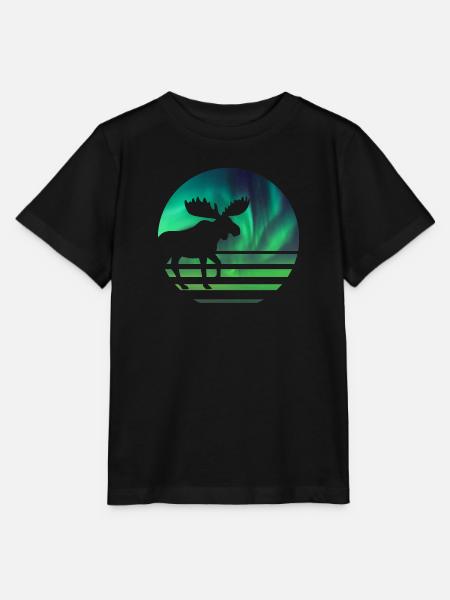 Elch - Stanley/Stella Kinder T-Shirt MINI CREATOR  - Schwarz