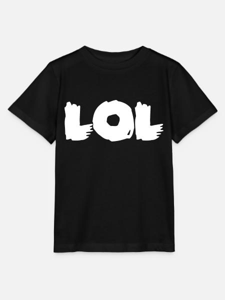 LOL Pinselstrich Kraft - Stanley/Stella Kinder T-Shirt MINI CREATOR - Schwarz