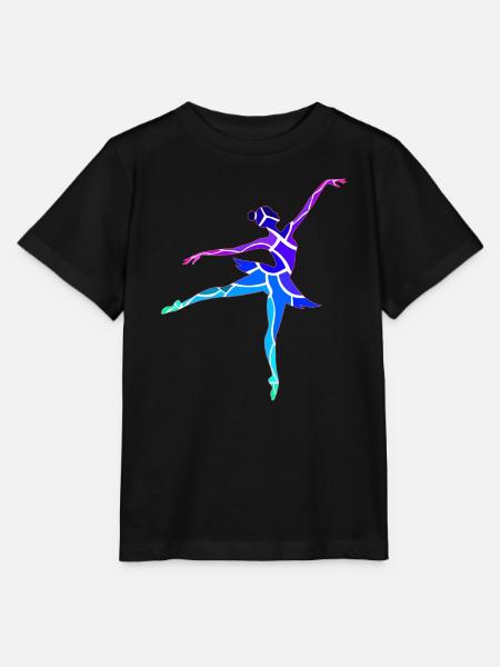 Tänzer - Stanley/Stella Kinder T-Shirt MINI CREATOR  - Schwarz