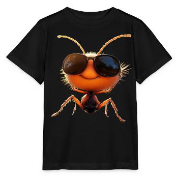 Ant Forest Ant Fire Ant Insect Cute Ants - Stanley/Stella MINI CREATOR Kids’ T-Shirt - black - Front - Mikhail (115cm)