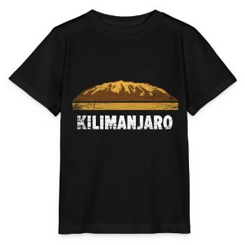 Schneebedeckter Kilimanjaro Gipfelpfad - Stanley/Stella Kinder T-Shirt MINI CREATOR  - Schwarz - Vorne - Mikhail (115cm)