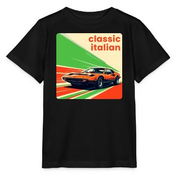 Classic Italian Sportscar - Stanley/Stella MINI CREATOR Kids’ T-Shirt - black - Front - Mikhail (115cm)