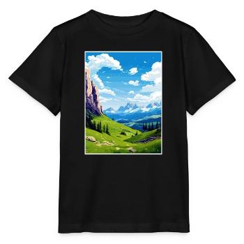 Dolomiten Dolomiten Dolomiten Gebirge Italien - Stanley/Stella Kinder T-Shirt MINI CREATOR  - Schwarz - Vorne - Mikhail (115cm)