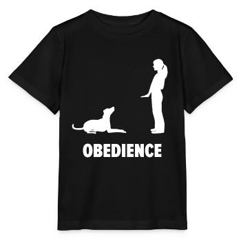 Präziser Obedience Turniersport - Stanley/Stella Kinder T-Shirt MINI CREATOR  - Schwarz - Vorne - Mikhail (115cm)