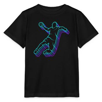 Handballer Handballspieler Herren Handball Jungen - Stanley/Stella Kinder T-Shirt MINI CREATOR  - Schwarz - Vorne - Mikhail (115cm)
