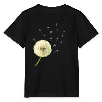 Pusteblume wünsch dir was - Stanley/Stella Kinder T-Shirt MINI CREATOR  - Schwarz - Vorne - Mikhail (115cm)
