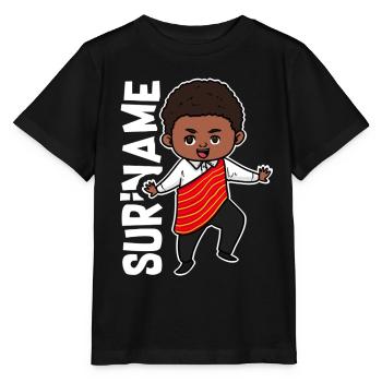 Lebensfroher Surinamer Regenwald - Stanley/Stella Kinder T-Shirt MINI CREATOR  - Schwarz - Vorne - Mikhail (115cm)