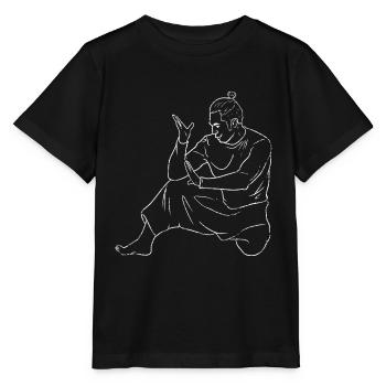 Flinker Kuntao Kampfkunstschule - Stanley/Stella Kinder T-Shirt MINI CREATOR  - Schwarz - Vorne - Mikhail (115cm)