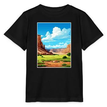 Capitol Reef National Park Vintage Reiseposter - Stanley/Stella Kinder T-Shirt MINI CREATOR  - Schwarz - Vorne - Mikhail (115cm)