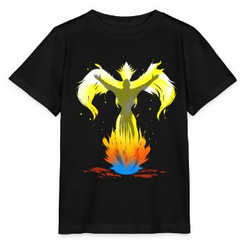 Phönix aus der Asche - Stanley/Stella Kinder T-Shirt MINI CREATOR  - Schwarz - Vorne - Mikhail (115cm)