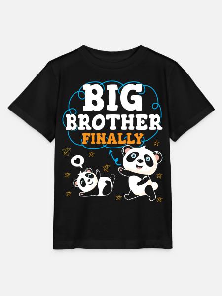 Endlich Großer Bruder Big Bro - Stanley/Stella Kinder T-Shirt MINI CREATOR  - Schwarz