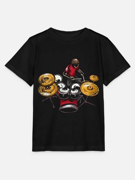 Rhythmischer Schlagzeuger Konzertbühne - Stanley/Stella Kinder T-Shirt MINI CREATOR - Schwarz
