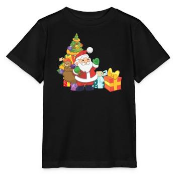 Weihnachtsmann - Stanley/Stella Kinder T-Shirt MINI CREATOR  - Schwarz - Vorne - Mikhail (115cm)