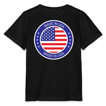 made in the USA - Stanley/Stella MINI CREATOR Kids’ T-Shirt - black - Front - Mikhail (115cm)