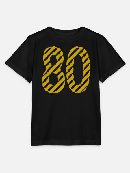 80. 80 ANS. 80e ANNIVERSAIRE. ANNIVERSAIRE 80 ANS. - Stanley/Stella T-shirt MINI CREATOR til børn - sort