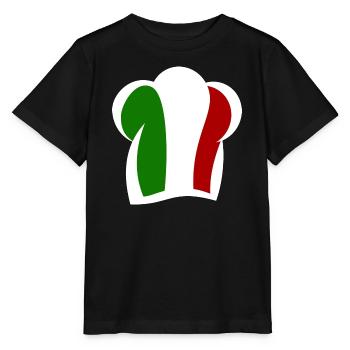 Italienische Kochmütze Küche Italia - Stanley/Stella Kinder T-Shirt MINI CREATOR  - Schwarz - Vorne - Mikhail (115cm)