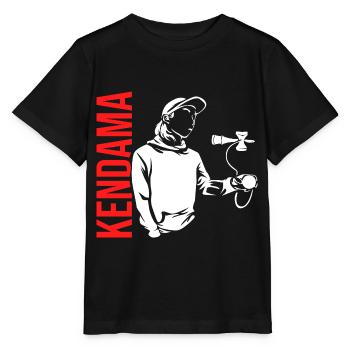 Flinkes Kendama Geschicklichkeitsspiel - Stanley/Stella Kinder T-Shirt MINI CREATOR  - Schwarz - Vorne - Mikhail (115cm)