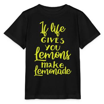 Spruch Lustig Positivität Positiv Denken - Stanley/Stella Kinder T-Shirt MINI CREATOR  - Schwarz - Vorne - Mikhail (115cm)