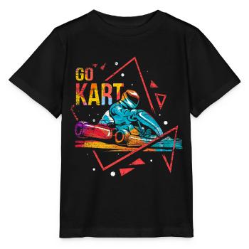 Flinker Kartsportler Kurvenjagd - Stanley/Stella Kinder T-Shirt MINI CREATOR  - Schwarz - Vorne - Mikhail (115cm)