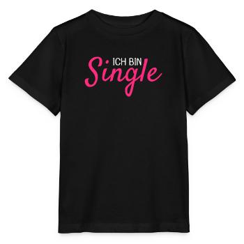 Ich bin Single - Stanley/Stella Kinder T-Shirt MINI CREATOR  - Schwarz - Vorne - Mikhail (115cm)