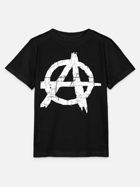 Grunge Anarchie Graffiti Symbol - Stanley/Stella Kinder T-Shirt MINI CREATOR  - Schwarz