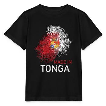 Paradiesische Tonga Südseeinsel - Stanley/Stella Kinder T-Shirt MINI CREATOR  - Schwarz - Vorne - Mikhail (115cm)