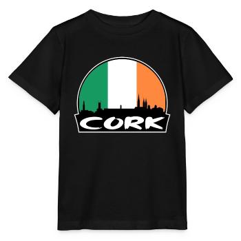 Cork Irland Flagge Skyline Silhouette Reisen - Stanley/Stella Kinder T-Shirt MINI CREATOR  - Schwarz - Vorne - Mikhail (115cm)