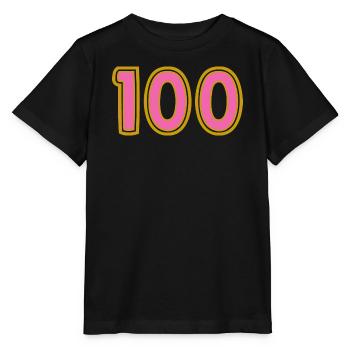 100. 100 YEARS. 100th ANNIVERSARY. 100 BIRTHDAY - Stanley/Stella MINI CREATOR Kids’ T-Shirt - black - Front - Mikhail (115cm)