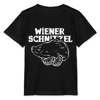 Knuspriges Wiener Schnitzelgericht - Stanley/Stella Kinder T-Shirt MINI CREATOR  - Schwarz - Vorne - Mikhail (115cm)