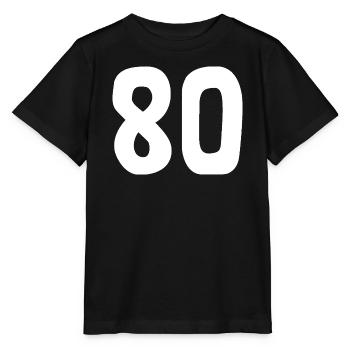 80. 80 YEARS. 80th ANNIVERSARY. 80TH BIRTHDAY. - Stanley/Stella MINI CREATOR Kids’ T-Shirt - black - Front - Mikhail (115cm)