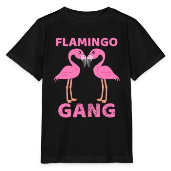 Flamingo Gang - Stanley/Stella Kinder T-Shirt MINI CREATOR  - Schwarz - Vorne - Mikhail (115cm)
