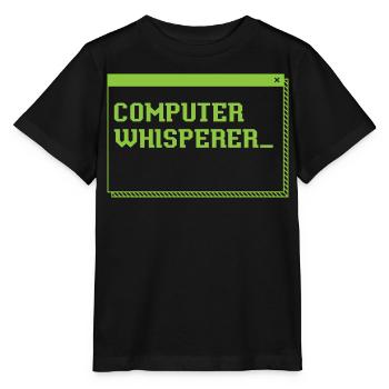 Computer-Flüsterer - Stanley/Stella Kinder T-Shirt MINI CREATOR  - Schwarz - Vorne - Mikhail (115cm)