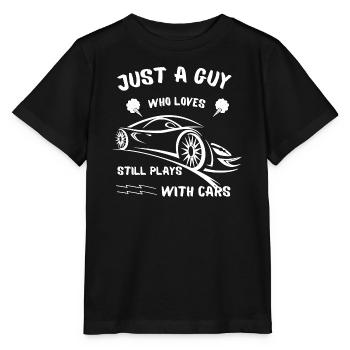 loves still plays with cars 2 - Stanley/Stella Kinder T-Shirt MINI CREATOR  - Schwarz - Vorne - Mikhail (115cm)