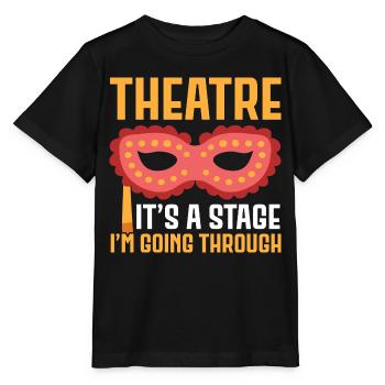 Theater Es ist eine Bühne, durch die ich gehe Broa - Stanley/Stella Kinder T-Shirt MINI CREATOR  - Schwarz - Vorne - Mikhail (115cm)