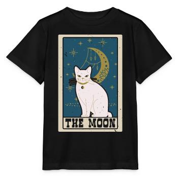 Der Mond Tarotkarte Schamane Wahrsagerei - Stanley/Stella Kinder T-Shirt MINI CREATOR  - Schwarz - Vorne - Mikhail (115cm)