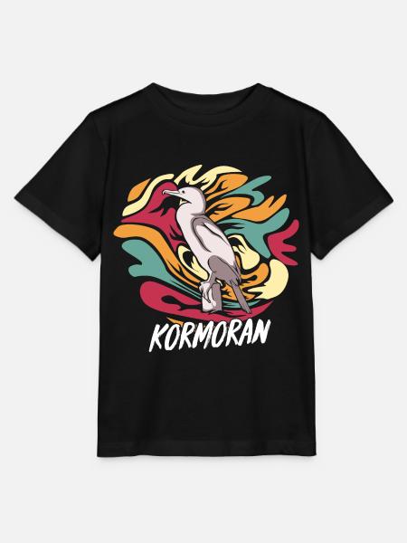 Geschickter Kormoran Fischtaucher - Stanley/Stella Kinder T-Shirt MINI CREATOR - Schwarz