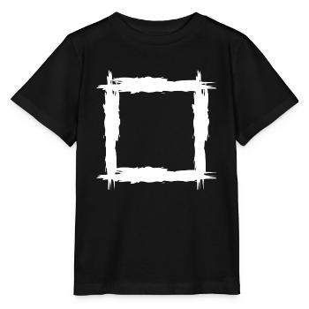 Quadrat weiß - Stanley/Stella Kinder T-Shirt MINI CREATOR  - Schwarz - Vorne - Mikhail (115cm)