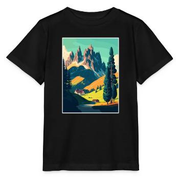 Dolomiten Dolomiten Dolomiten Gebirge Italien - Stanley/Stella Kinder T-Shirt MINI CREATOR  - Schwarz - Vorne - Mikhail (115cm)