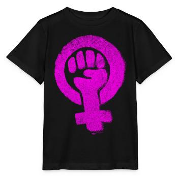 Feminist Emancipation Feminsm Feminism Equality - Stanley/Stella MINI CREATOR Kids’ T-Shirt - black - Front - Mikhail (115cm)