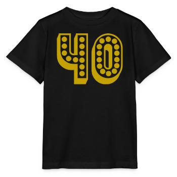 40. 40 JAHRE. 40-JÄHRIGES JUBILÄUM. 40-JÄHRIGES JUBILÄUM. - Stanley/Stella Kinder T-Shirt MINI CREATOR  - Schwarz - Vorne - Mikhail (115cm)