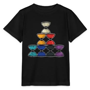 Furchtloser Diabolo Straßenjongleur - Stanley/Stella Kinder T-Shirt MINI CREATOR  - Schwarz - Vorne - Mikhail (115cm)