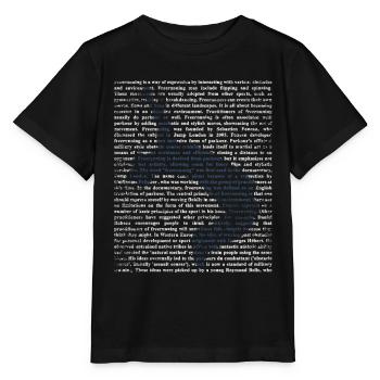 Freerunning Parkour Geschenk - Stanley/Stella Kinder T-Shirt MINI CREATOR  - Schwarz - Vorne - Mikhail (115cm)