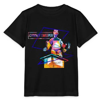 Flinker Schornsteinfeger Glücksbringer - Stanley/Stella Kinder T-Shirt MINI CREATOR  - Schwarz - Vorne - Mikhail (115cm)