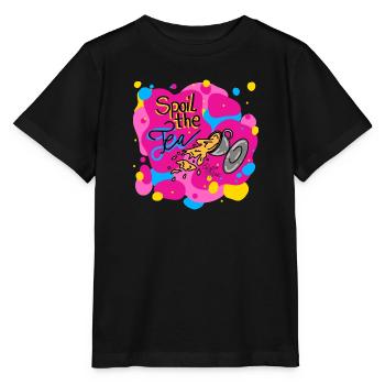 Spoil the Tea - Calypso Blous - Stanley/Stella Kinder T-Shirt MINI CREATOR  - Schwarz - Vorne - Mikhail (115cm)